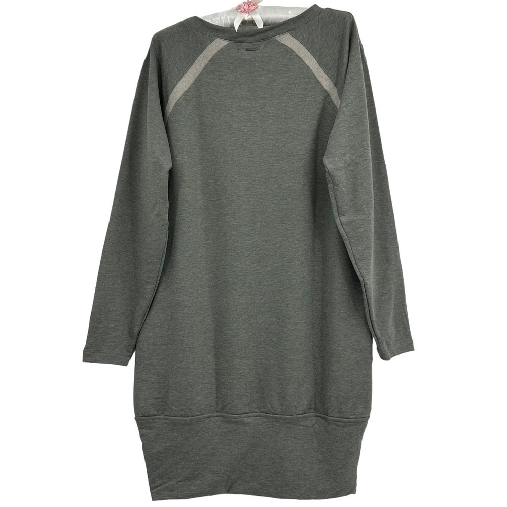 NEW Prana Ashy Gray Rosie Sweatshirt Dress Long Sleeves‎ Banded Hem Size Small - Picture 3 of 6